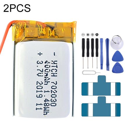 2pcs 702030 400mAh Li-Polymer Battery Replacement-garmade.com