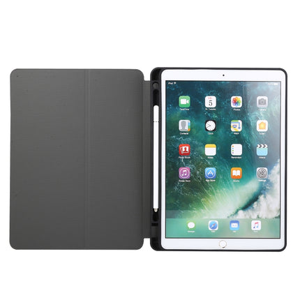 For iPad 10.2 2021 & 2020 & 2019 / Air 2019 / Pro 10.5 Electric Pressed Texture Horizontal Flip Leather Case with Holder & Pen Slot(Mint Green)-garmade.com