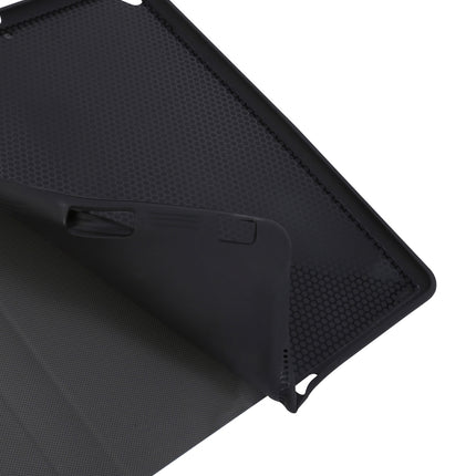 For iPad 10.2 2021 & 2020 & 2019 / Air 2019 / Pro 10.5 Electric Pressed Texture Horizontal Flip Leather Case with Holder & Pen Slot(Navy Blue)-garmade.com