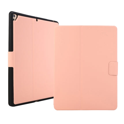 For iPad 10.2 2021 & 2020 & 2019 / Air 2019 / Pro 10.5 Electric Pressed Texture Horizontal Flip Leather Case with Holder & Pen Slot(Pink)-garmade.com