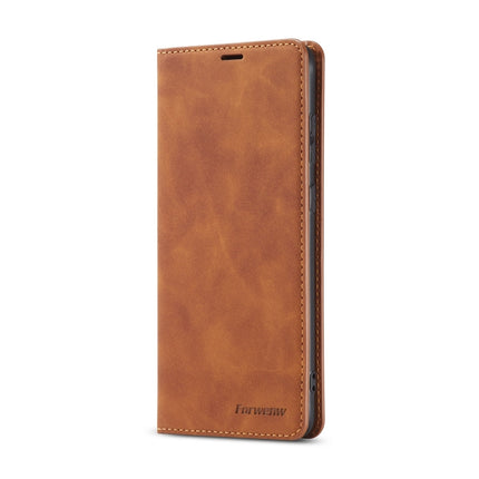 For Galaxy S20 Plus Forwenw Dream Series Oil Edge Strong Magnetism Horizontal Flip Leather Case with Holder & Card Slots & Wallet & Photo Frame(Brown)-garmade.com