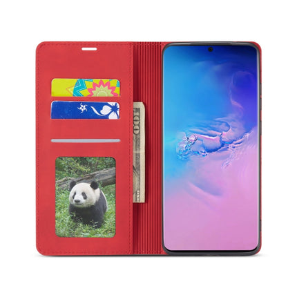 For Galaxy S20 Ultra Forwenw Dream Series Oil Edge Strong Magnetism Horizontal Flip Leather Case with Holder & Card Slots & Wallet & Photo Frame(Red)-garmade.com