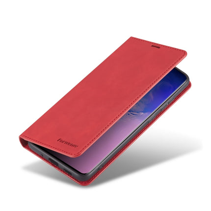 For Galaxy S20 Ultra Forwenw Dream Series Oil Edge Strong Magnetism Horizontal Flip Leather Case with Holder & Card Slots & Wallet & Photo Frame(Red)-garmade.com