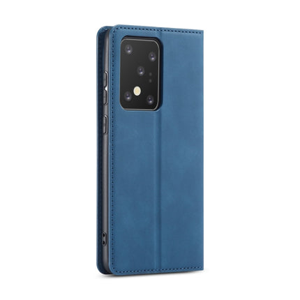 For Galaxy S20 Ultra Forwenw Dream Series Oil Edge Strong Magnetism Horizontal Flip Leather Case with Holder & Card Slots & Wallet & Photo Frame(Blue)-garmade.com