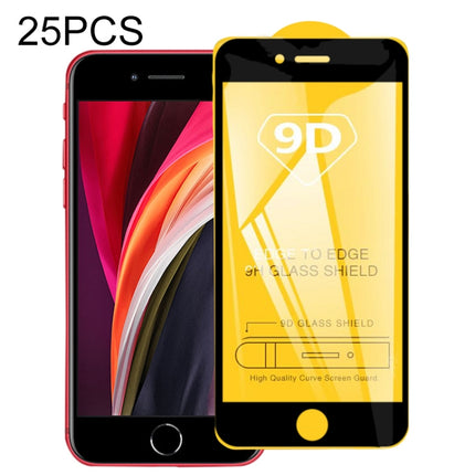 25 PCS For iPhone 8 & 7 9D Full Glue Full Screen Tempered Glass Film-garmade.com