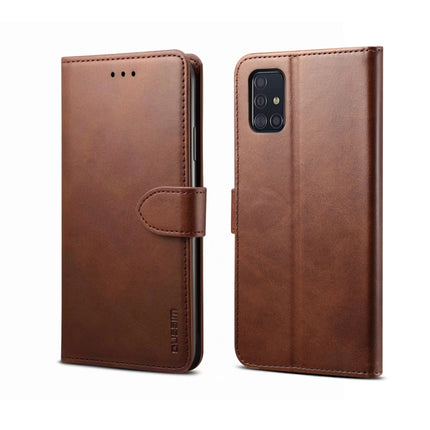 For Galaxy S20 GUSSIM Business Style Horizontal Flip Leather Case with Holder & Card Slots & Wallet(Brown)-garmade.com