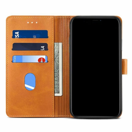For Galaxy S20 GUSSIM Business Style Horizontal Flip Leather Case with Holder & Card Slots & Wallet(Khaki)-garmade.com