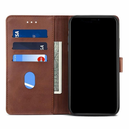 For Galaxy S20 Plus GUSSIM Business Style Horizontal Flip Leather Case with Holder & Card Slots & Wallet(Brown)-garmade.com