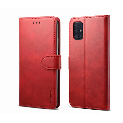 For Galaxy S20 Ultra GUSSIM Business Style Horizontal Flip Leather Case with Holder & Card Slots & Wallet(Red)-garmade.com