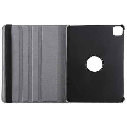 For iPad Pro 12.9 2022 / 2021 / 2020 Litchi Texture Horizontal Flip 360 Degrees Rotation Leather Tablet Case with Holder(Silver)-garmade.com