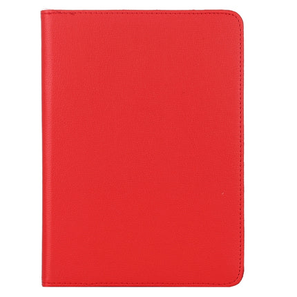 For iPad Pro 12.9 2022 / 2021 / 2020 Litchi Texture Horizontal Flip 360 Degrees Rotation Leather Tablet Case with Holder(Red)-garmade.com