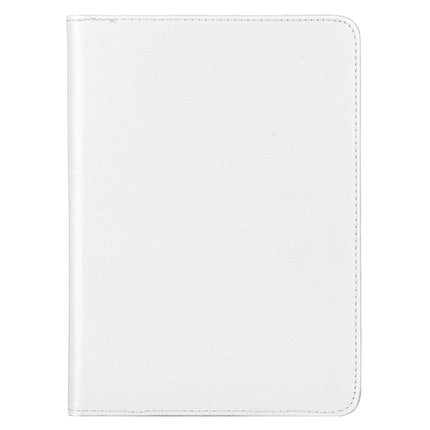 For iPad Pro 12.9 2022 / 2021 / 2020 Litchi Texture Horizontal Flip 360 Degrees Rotation Leather Tablet Case with Holder(White)-garmade.com