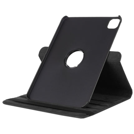 For iPad Pro 11 2022 / 2021 / 2020 / iPad Air 2020 10.9 Litchi Texture Horizontal Flip 360 Degrees Rotation Leather Tablet Case with Holder(Black)-garmade.com