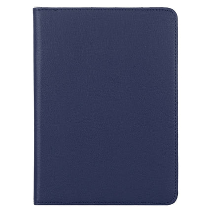 For iPad Pro 11 2022 / 2021 / 2020 / iPad Air 2020 10.9 Litchi Texture Horizontal Flip 360 Degrees Rotation Leather Tablet Case with Holder(Blue)-garmade.com