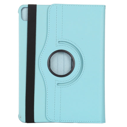 For iPad Pro 11 2022 / 2021 / 2020 / iPad Air 2020 10.9 Litchi Texture Horizontal Flip 360 Degrees Rotation Leather Tablet Case with Holder(Light Blue)-garmade.com