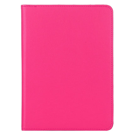 For iPad Pro 11 2022 / 2021 / 2020 / iPad Air 2020 10.9 Litchi Texture Horizontal Flip 360 Degrees Rotation Leather Tablet Case with Holder(Rose Red)-garmade.com