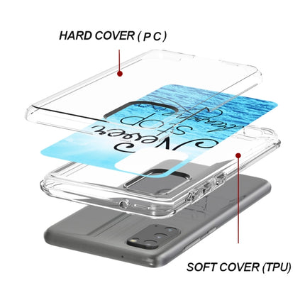 For Galaxy S20 2 In 1 PC + TPU Card Pattern Transparent Protective Case(Dream Catcher)-garmade.com