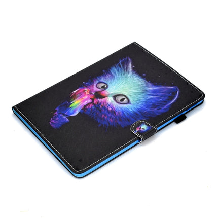 For iPad Pro 11 2020 Sewing Thread TPU Left and Right Flat Leather Tablet Case with Sleep Function & Card Slot & Buckle Anti-skid Strip and Pen Cover(Symphony)-garmade.com