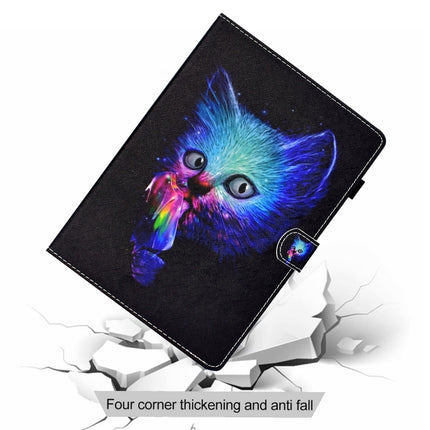 For iPad Pro 11 2020 Sewing Thread TPU Left and Right Flat Leather Tablet Case with Sleep Function & Card Slot & Buckle Anti-skid Strip and Pen Cover(Symphony)-garmade.com