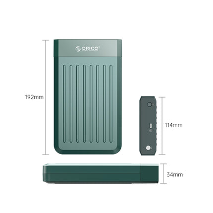 ORICO M35C3-GR 3.5 inch USB3.1 Gen1 Type-C Hard Drive Enclosure(Green)-garmade.com