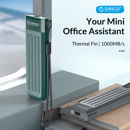 ORICO MM2C3-GR USB3.1 Gen1 Type-C 6Gbps M.2 SATA SSD Enclosure(Green)-garmade.com