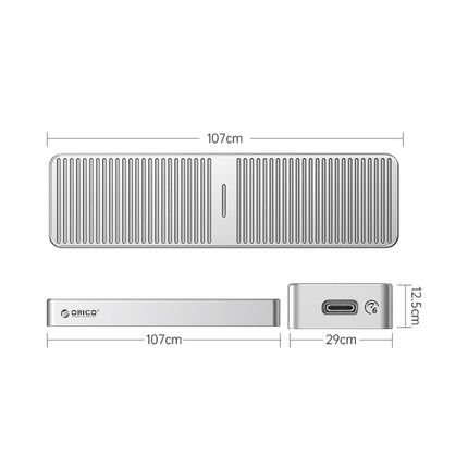 ORICO M221C3-SV M.2 NGFF 6Gbps SSD Enclosure(Silver)-garmade.com