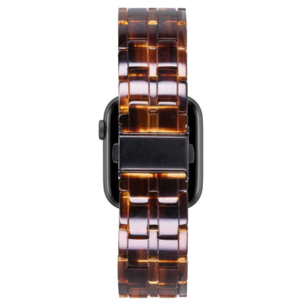 Five-bead Resin Watch Band For Apple Watch Ultra 49mm&Watch Ultra 2 49mm / Series 9&8&7 45mm / SE 3&SE 2&6&SE&5&4 44mm / 3&2&1 42mm(Caramel)-garmade.com