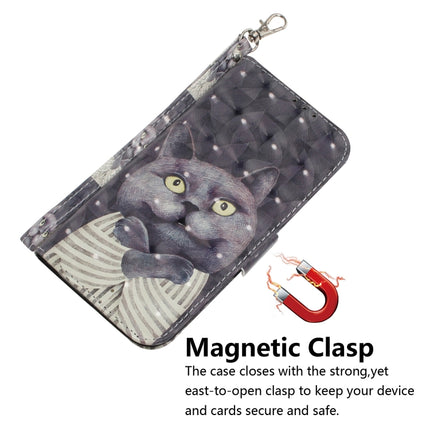 For Galaxy S20 3D Formula Pattern Magnetic Attraction Horizontal Flip Leather Case with Lanyard, Support Holder & Card Slot & Wallet(Embrace The Cat)-garmade.com