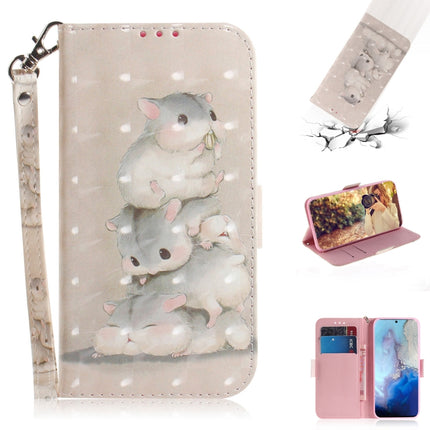 For Galaxy S20 3D Formula Pattern Magnetic Attraction Horizontal Flip Leather Case with Lanyard, Support Holder & Card Slot & Wallet(Three Squirrels)-garmade.com