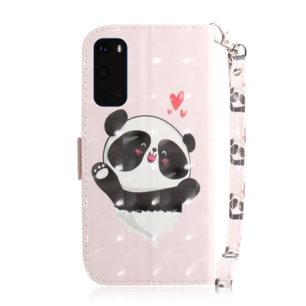 For Galaxy S20 3D Formula Pattern Magnetic Attraction Horizontal Flip Leather Case with Lanyard, Support Holder & Card Slot & Wallet(Love-heart Bear)-garmade.com