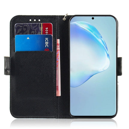 For Galaxy S20+ 3D Formula Pattern Magnetic Attraction Horizontal Flip Leather Case with Lanyard, Support Holder & Card Slot & Wallet(Peacock Wreath)-garmade.com