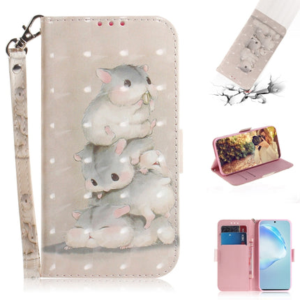 For Galaxy S20+ 3D Formula Pattern Magnetic Attraction Horizontal Flip Leather Case with Lanyard, Support Holder & Card Slot & Wallet(Three Squirrels)-garmade.com