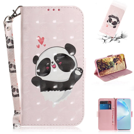For Galaxy S20+ 3D Formula Pattern Magnetic Attraction Horizontal Flip Leather Case with Lanyard, Support Holder & Card Slot & Wallet(Love-heart Bear)-garmade.com
