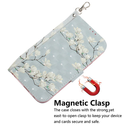 For Galaxy S20+ 3D Formula Pattern Magnetic Attraction Horizontal Flip Leather Case with Lanyard, Support Holder & Card Slot & Wallet(Magnolia)-garmade.com