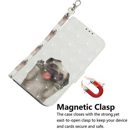 For Galaxy S20+ 3D Formula Pattern Magnetic Attraction Horizontal Flip Leather Case with Lanyard, Support Holder & Card Slot & Wallet(Pekingese Dog)-garmade.com