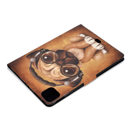 For iPad Pro 11 2020 Voltage TPU Left and Right Open Flat Leather Tablet Case with Sleep Function & Card Buckle Anti-skid Strip(Shar Pei)-garmade.com