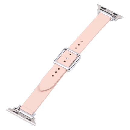 Magnetic Silver Square Buckle Watch Band For Apple Watch Ultra 49mm&Watch Ultra 2 49mm / Series 9&8&7 45mm / SE 3&SE 2&6&SE&5&4 44mm / 3&2&1 42mm(Apricot)-garmade.com