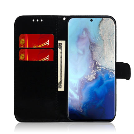For Galaxy S20 Solid Hyun Color Magnetic Attraction Horizontal Flip Leather Case with Lanyard, Support Holder & Card Slot & Wallet(Black)-garmade.com