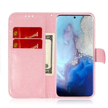 For Galaxy S20 Solid Hyun Color Magnetic Attraction Horizontal Flip Leather Case with Lanyard, Support Holder & Card Slot & Wallet(Pink)-garmade.com