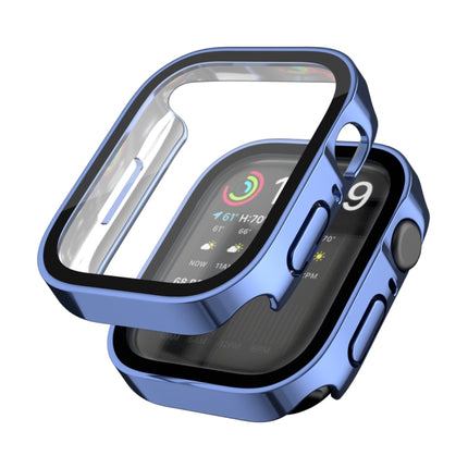 Life Waterproof 2 in 1 PC Frame + Tempered Glass Protective Case For Apple Watch Series 9 / 8 / 7 45mm(Blue)-garmade.com