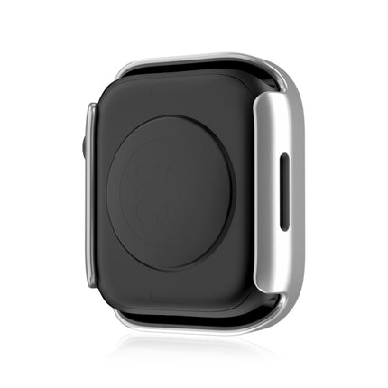 Life Waterproof 2 in 1 PC Frame + Tempered Glass Protective Case For Apple Watch Series 9 / 8 / 7 45mm(Silver)-garmade.com