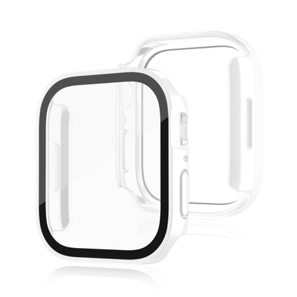 Life Waterproof 2 in 1 PC Frame + Tempered Glass Protective Case For Apple Watch Series 6 / 5 / 4 / SE 40mm(White)-garmade.com