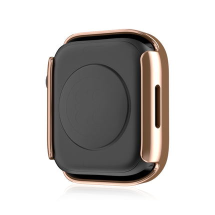 Life Waterproof 2 in 1 PC Frame + Tempered Glass Protective Case For Apple Watch Series 6 / 5 / 4 / SE 40mm(Rose Gold)-garmade.com