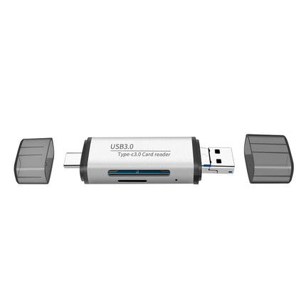 ADS-101 USB 3.0 Multi-function Card Reader(Silver)-garmade.com