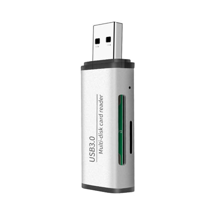 ADS-105 USB 3.0 Multi-function Card Reader(Silver)-garmade.com