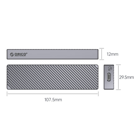 ORICO M211C3-GY M.2 NGFF SSD enclosure(Grey)-garmade.com