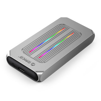 ORICO M2R1-G2-SV 10Gbps M.2 NVMe RGB SSD Enclosure(Silver)-garmade.com