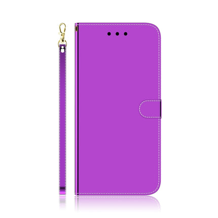 For Galaxy S20 Mirror-like Magnetic Attraction Horizontal Flip Leather Case with Lanyard, Support Holder & Card Slot & Wallet(Purple)-garmade.com