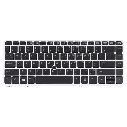 For HP EliteBook 840 G1 US Version Keyboard with Backlight and Pointing(Silver)-garmade.com