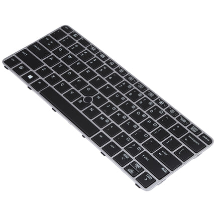 For HP EliteBook 820 G3 US Version Keyboard with Backlight and Pointing(Silver)-garmade.com
